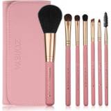 👉 Borstel roze active Zoreya 7-in-1 make-up set blozen foundation met tas (oud roze)