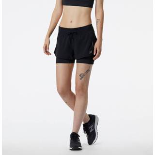 👉 New Balance Women's Impact Run 2in1 Short - Korte broeken