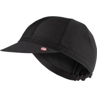 👉 Zwart One Size uniseks Castelli - Premio Cap Fietsmuts maat Size, 8050949515266