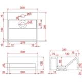 👉 Fontein wit Wiesbaden Julia solid surface 30 x 28 12,5 cm mat 8720365812613