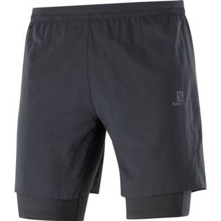 👉 Korte broek large mannen zwart Salomon Cross Twinskin Shorts - broeken