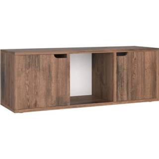 Spaanplaat eiken Vidaxl Tv-meubel 88,5x27,5x30,5 Cm Gerookt 8720286670156