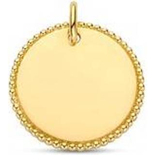 👉 Oorhanger active Gouden Hanger met Bolletjes Rand | Tekst