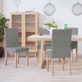 👉 Eetkamerstoel stof active Eetkamerstoelen 4 st taupe 8720286598375