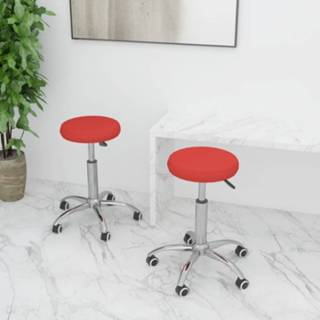 👉 Eetkamerstoel rood kunstleer active Eetkamerstoelen 2 st 8720286515433