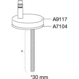 👉 Toiletzitting RVS Pressalit A/S Uni-flex scharnierset voor 684 toiletzitting,