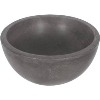 Waskom grijs Differnz Ruz ronde 25 x 11,5 cm, beton donkergrijs