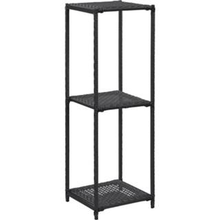 Opbergrek zwart Vidaxl 30x30x90 Cm Poly Rattan 8719883806754