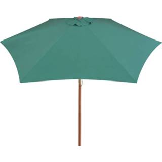 👉 Parasol groen houten active 270x270 cm paal 8718475505495