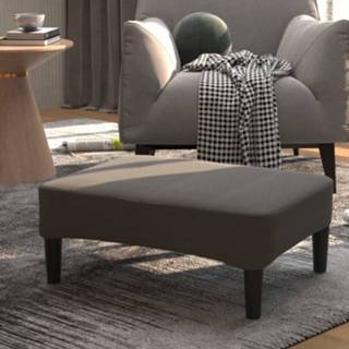 👉 Voetenbank grijs fluweel active 78x56x32 cm donkergrijs 8720286636473