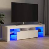 👉 Wit active Tv-meubel met LED-verlichting 140x35x40 cm hoogglans 8720286217801