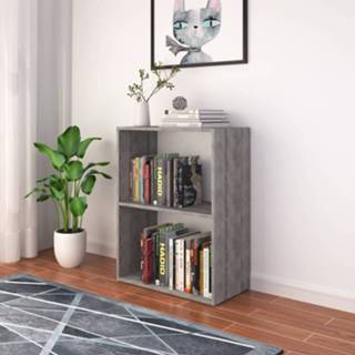👉 Boekenkast active 60x31x78 cm betonkleurig 8720286763346