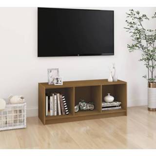 👉 Grijs grenenhout active Tv-meubel 104x33x41 cm massief 8720286772911