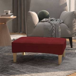 👉 Voetenbank wijnrood stof active 78x56x32 cm 8720286637265