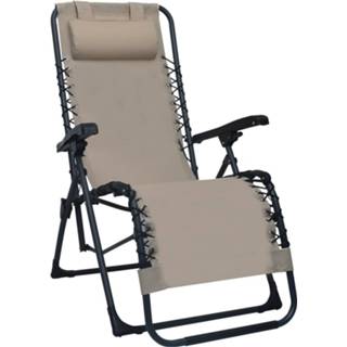 👉 Terrasstoel active inklapbaar textileen taupe 8719883759906