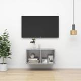 👉 Spaanplaat active Tv-wandmeubel 37x37x72 cm betongrijs 8720286353837