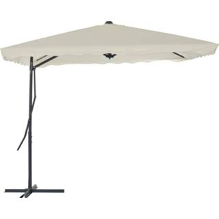 👉 Parasol zandkleurig active met stalen paal 250x250 cm 8718475711346
