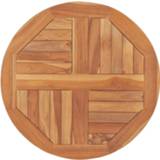👉 Tafel blad teakhout active Tafelblad rond 2,5 cm 60 massief 8719883827520