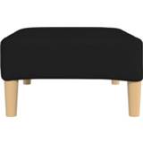 👉 Voeten bank stof active zwart Voetenbank 78x56x32 cm 8720286637197