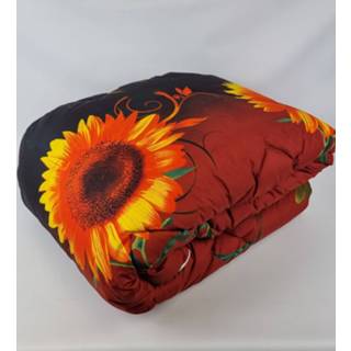 👉 Dekbed microvezel multi kleurig Bedrukte Sunflower All Season 7434008767772