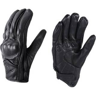 👉 Handschoenen l active BSDDP A0102 Lederen Volledige Vinger Locomotive Racing Anti-Fall Ademend Touch Screen Handschoenen, Grootte: (niet-porous)
