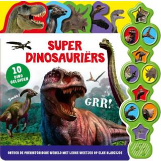 👉 Geluidenboekje 10 geluiden - Geluidenboek Superdinosauriërs 9789036643474