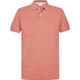 👉 LM licht rood mannen l|m|xl Profuomo Heren Polo 8719064629547