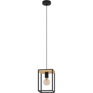 👉 Landelijke hanglamp zwart hout active Eglo Libertad met 99795 9002759997953