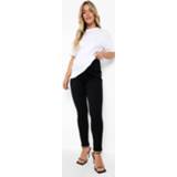 👉 Zwangerschap Versleten Skinny Jeans, Black