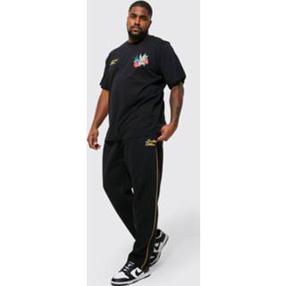 👉 Plus Lmtd Trainingspak Met Vogel T-Shirt En Joggingbroek, Black