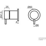 👉 RVS chroom Regendoucheset Qisani Flow Inbouw 2-weg Zonder Plaat Geborsteld 8711647074812