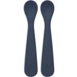 👉 Lepel blauw siliconen active Jollein Lepeltje 2-Pack - Jeans Blue 8717329366534