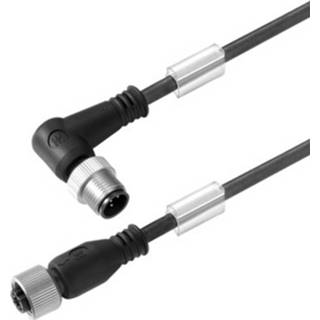 👉 Actuator Weidmüller 1821050300 Sensor/actuator connector, geassembleerd M12 Aantal polen: 3 Stekker, haaks, Bus, recht 3.00 m 1 stuk(s) 4032248568628