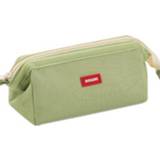 👉 Briefpapier groen large active Ango Capacity Student Tas Pure Kleur Eenvoudige Bootvorm Potloodcase (groen)