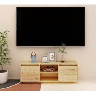 👉 Vurenhout active Tv-meubel 110x30x40 cm massief 8720286761854