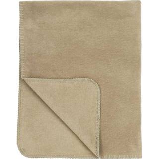 👉 Ledikantdeken active Meyco Katoenen 100x150 cm. - Uni Taupe 4054703124170