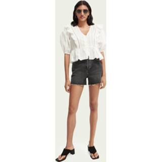 👉 Scotch & Soda Broderie top met V-hals