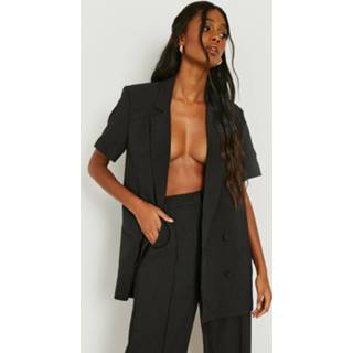 👉 Premium Blazer Met Textuur En Dubbele Knopen, Black