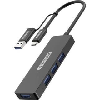 👉 Sitecom USB-C Hub 4 poort usb-hub 8716502031290