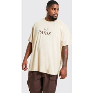 Plus Paris City T-Shirt Met Print, Sand