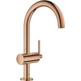 👉 Warm sunset Grohe Atrio Mélangeur lavabo 1 trou taille L avec ouverture par poussée TWEEDEKANS 32042DA3