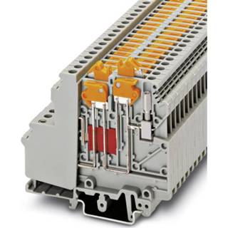 👉 Phoenix Contact UDMTK 5-TWIN-P/P BU 3101139 Doorgangsserieklem Aantal polen: 3 0.2 mm² 4 mm² Blauw 50 stuk(s)