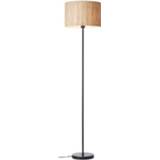 👉 Vloerlamp zwart Brilliant Wimea zeegras ⌀38cm E27 4004353393402