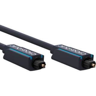 👉 Zwart active Clicktronic Optische Toslink Kabel - 4mm dik Verguld 15 meter 4040849703744