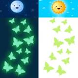 👉 Muursticker groen active 2 Sets YG005 3D Stereo Vlinder Lichtgevende (Lichtgroen)