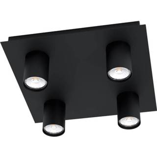 👉 Opbouwspot zwarte active Eglo Valcasotto 4-lichts 99516 9002759995164