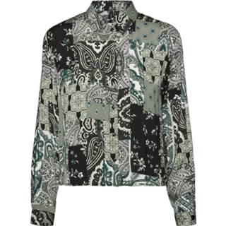 👉 Shirt polyester l vrouwen groen Vero Moda Vmgigi ls short wvn ga 5715220283830