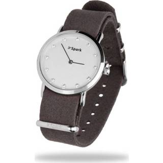 👉 Horloge active grijze zilverkleurig Sencillo met Horlogeband van Spark