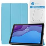 👉 Screenprotector blauw active Case2go - Tablet hoes&2-Pack geschikt voor Lenovo Tab M10 10.1 Inch Auto Wake/Sleep functie Licht 8719793175674