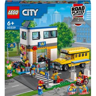 👉 Unisex LEGO My City: School Day Bus Toy & Road Plates (60329) 5702017161594